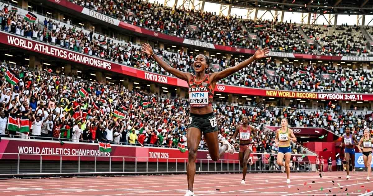 Kenya's Faith Kipyegon Breaks Her Own World Mile Record Again